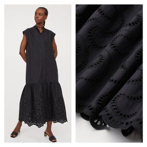 H&M Cotton Eyelet Embroidered Hem